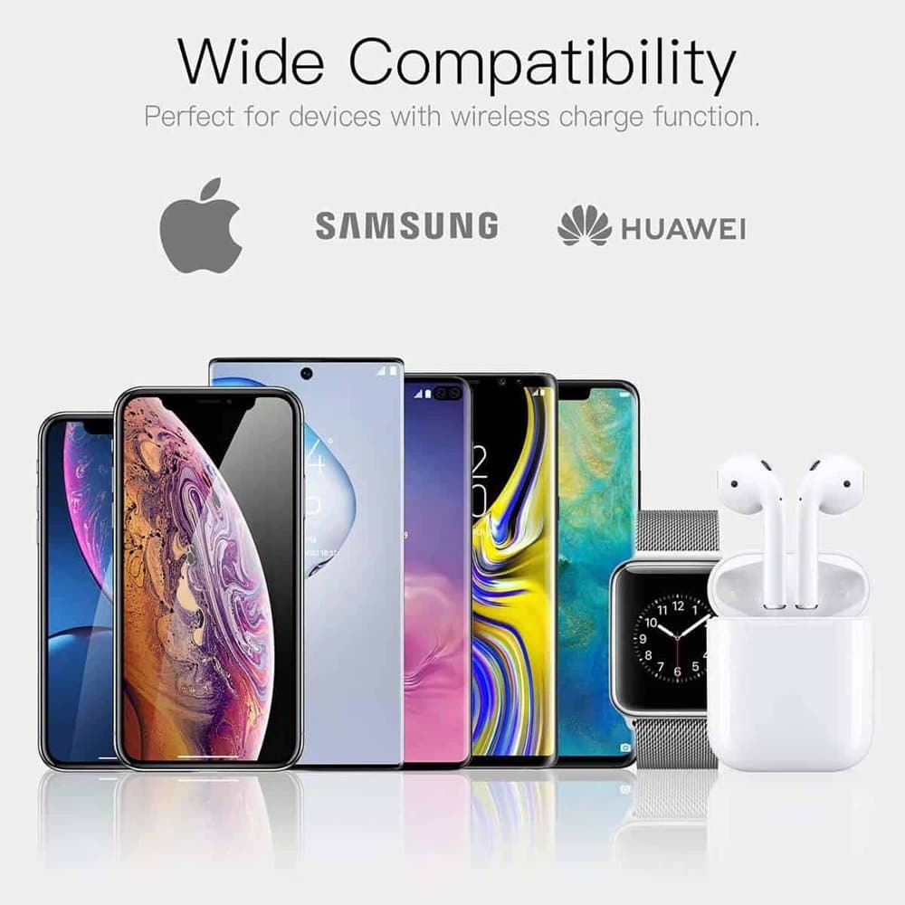 3-in-1 10W  Wireless Fast Charger for Apple and  Samsung